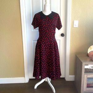 Unique Vintage - NWT - Large - Black Heart Dress